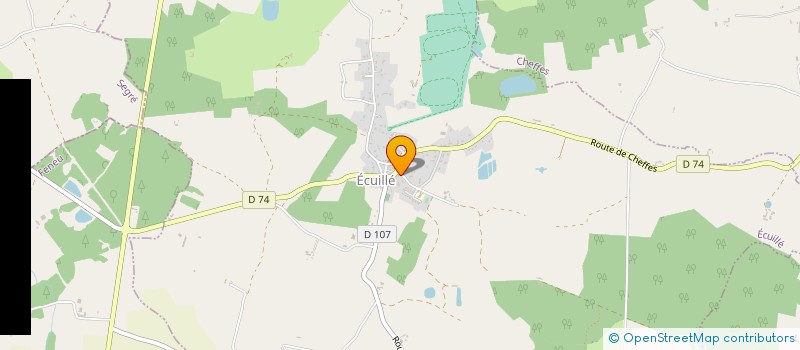 localisation de l'entreprise COMMUNE D'ECUILLE  ECUILLE
