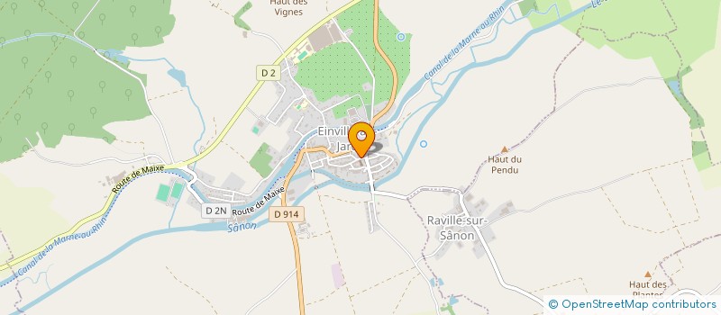 localisation de l'entreprise COMMUNE D EINVILLE AU JARD à EINVILLE-AU-JARD