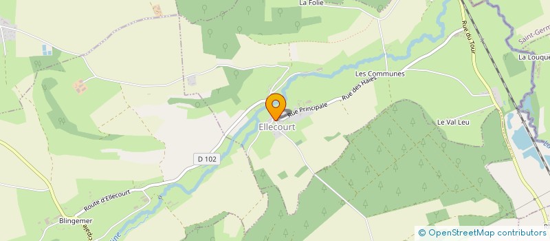 localisation de l'entreprise COMMUNE D'ELLECOURT  ELLECOURT