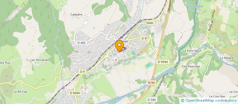 localisation de l'entreprise COMMUNE D EMBRUN  EMBRUN