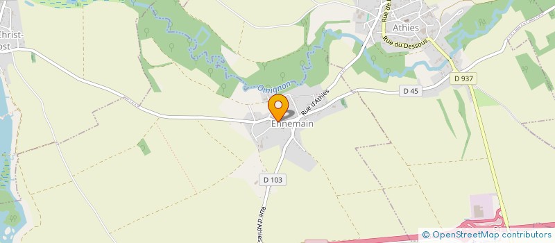 localisation de l'entreprise COMMUNE D'ENNEMAIN  ENNEMAIN