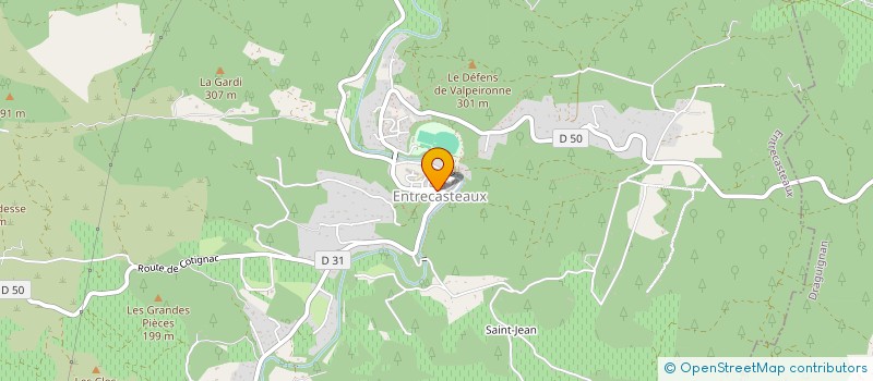 localisation de l'entreprise COMMUNE D ENTRECASTEAUX  ENTRECASTEAUX
