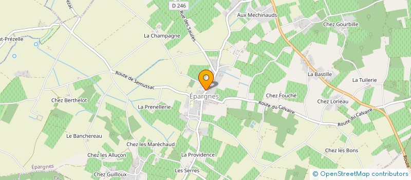 localisation de l'entreprise COMMUNE D EPARGNES  EPARGNES