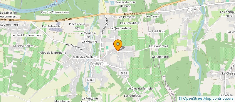 localisation de l'entreprise COMMUNE D'EPEIGNE LES BOIS  EPEIGNE-LES-BOIS