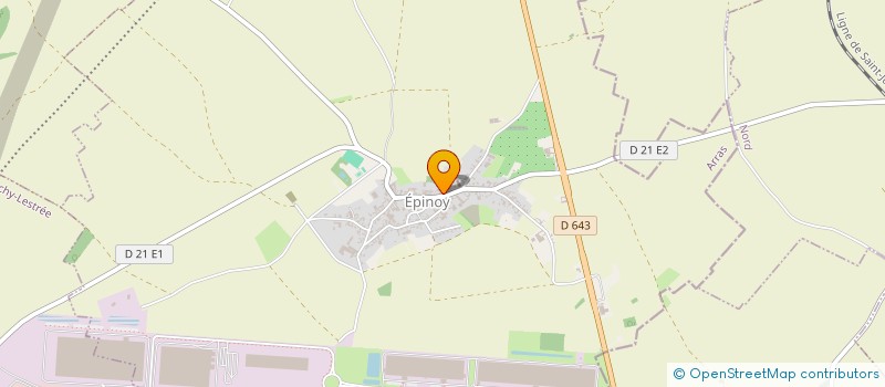 localisation de l'entreprise COMMUNE D'EPINOY  EPINOY