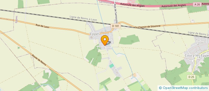 localisation de l'entreprise COMMUNE D'EPPES  EPPES
