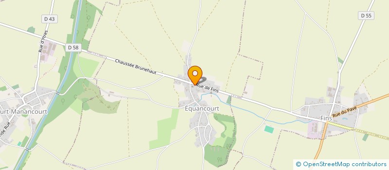 localisation de l'entreprise COMMUNE D'EQUANCOURT  EQUANCOURT