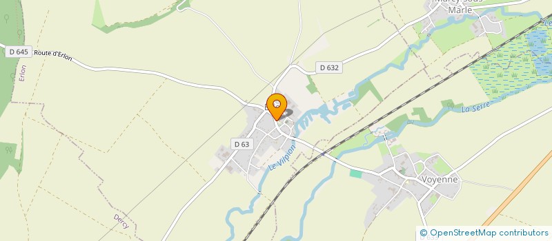 localisation de l'entreprise COMMUNE D'ERLON  ERLON