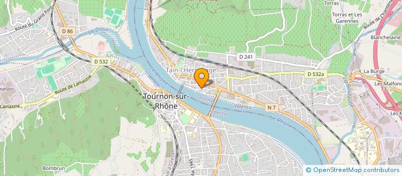 localisation de l'entreprise COMMUNE D EROME  EROME