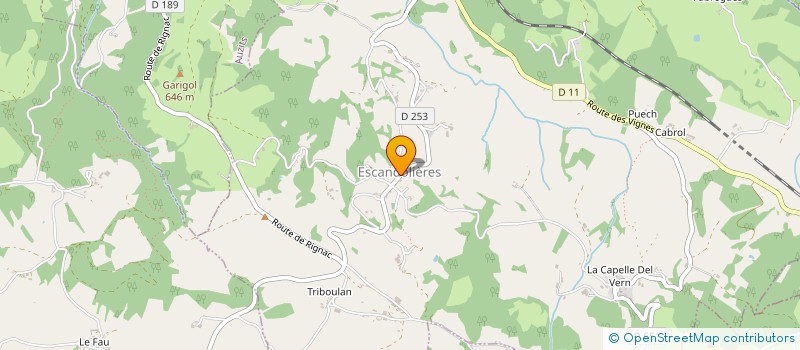 localisation de l'entreprise COMMUNE D ESCANDOLIERES  ESCANDOLIERES