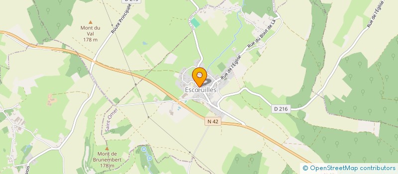 localisation de l'entreprise COMMUNE D'ESCOEUILLES  ESCUILLES