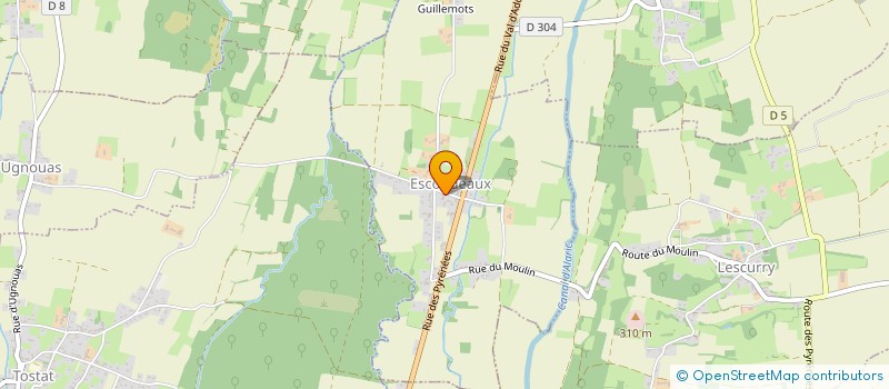 localisation de l'entreprise COMMUNE D ESCONDEAUX  ESCONDEAUX