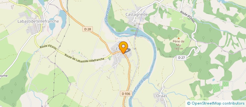 localisation de l'entreprise COMMUNE D ESCOS à ESCOS