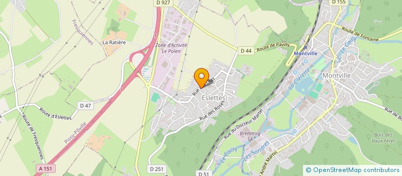 localisation de l'entreprise COMMUNE D'ESLETTES  ESLETTES