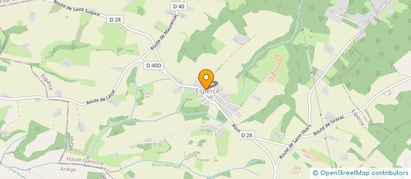 localisation de l'entreprise COMMUNE D ESPERCE  ESPERCE