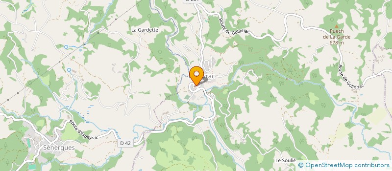 localisation de l'entreprise COMMUNE D ESPEYRAC  ESPEYRAC