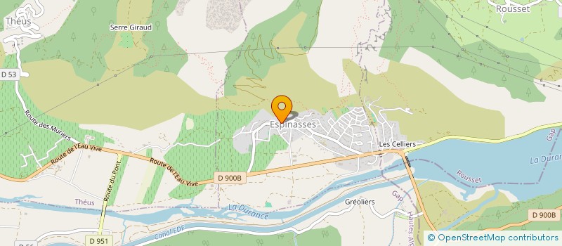 localisation de l'entreprise COMMUNE D ESPINASSES  ESPINASSES