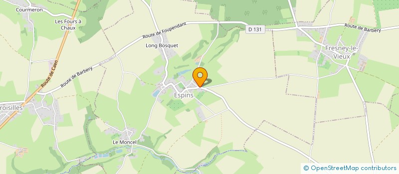 localisation de l'entreprise COMMUNE D'ESPINS  ESPINS