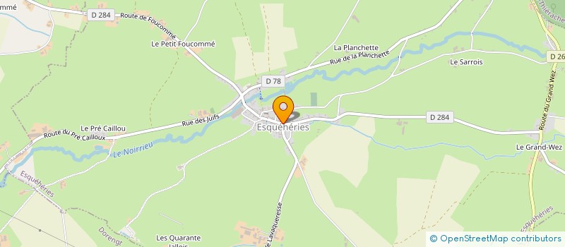 localisation de l'entreprise COMMUNE D'ESQUEHERIES  ESQUEHERIES