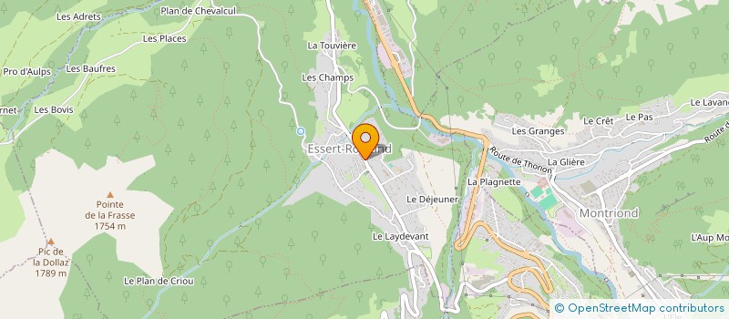 localisation de l'entreprise COMMUNE D ESSERT ROMAND  ESSERT-ROMAND