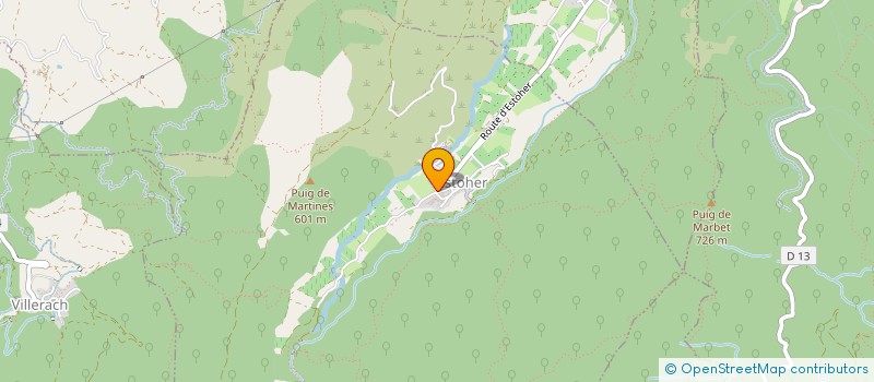 localisation de l'entreprise COMMUNE D'ESTOHER  ESTOHER