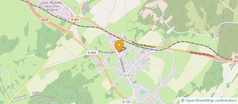 localisation de l'entreprise COMMUNE D'ETALANS à ETALANS