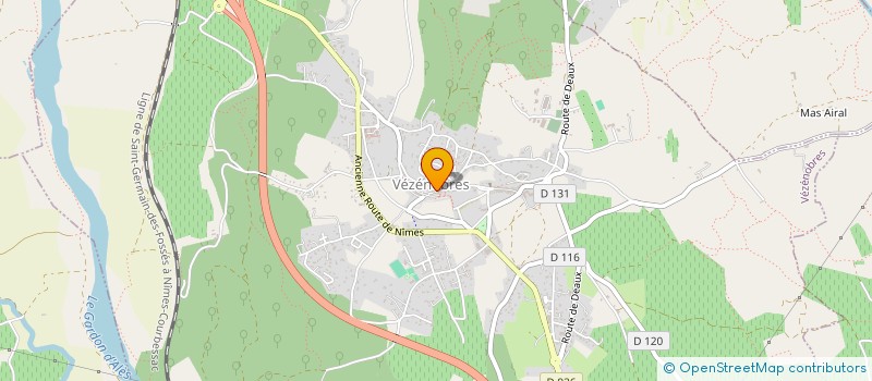 localisation de l'entreprise COMMUNE D EUZET  EUZET