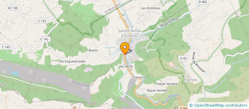 localisation de l'entreprise COMMUNE D EVENOS  EVENOS