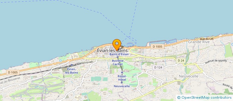 localisation de l'entreprise COMMUNE D EVIAN LES BAINS  EVIAN-LES-BAINS