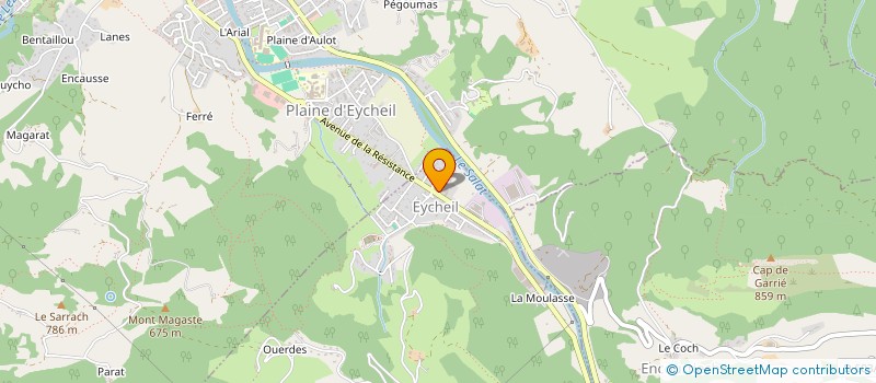 localisation de l'entreprise COMMUNE D EYCHEIL à EYCHEIL