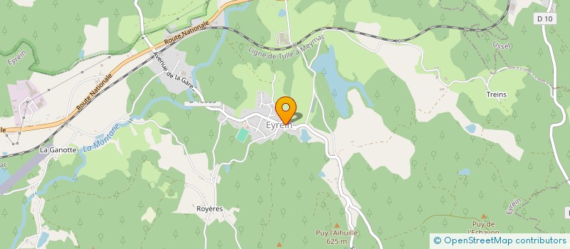localisation de l'entreprise COMMUNE D EYREIN  EYREIN