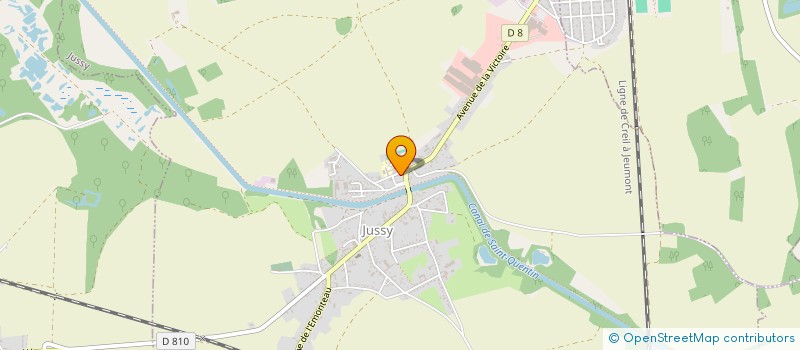 localisation de l'entreprise COMMUNE D'HAPPENCOURT  HAPPENCOURT