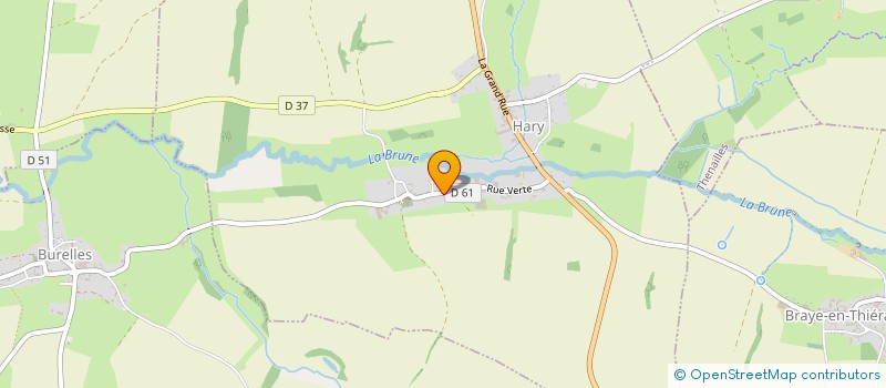 localisation de l'entreprise COMMUNE D'HARY  HARY
