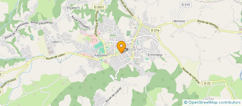 localisation de l'entreprise COMMUNE D HASPARREN  HASPARREN