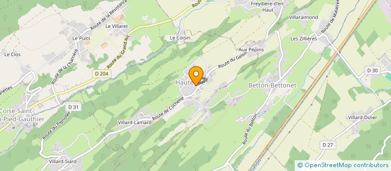 localisation de l'entreprise COMMUNE D HAUTEVILLE  HAUTEVILLE