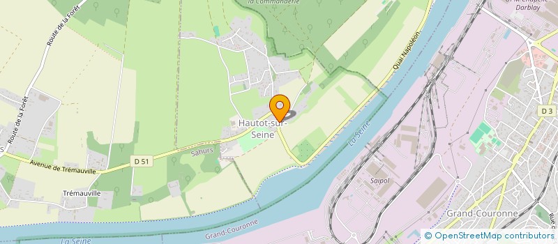 localisation de l'entreprise COMMUNE D'HAUTOT SUR SEINE  HAUTOT-SUR-SEINE