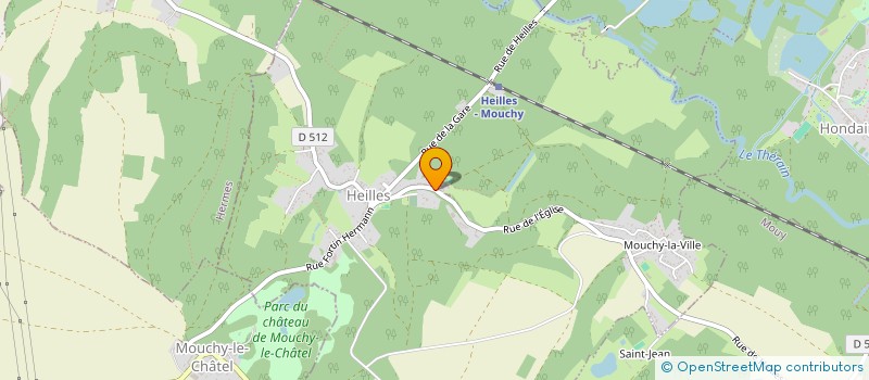 localisation de l'entreprise COMMUNE D'HEILLES  HEILLES