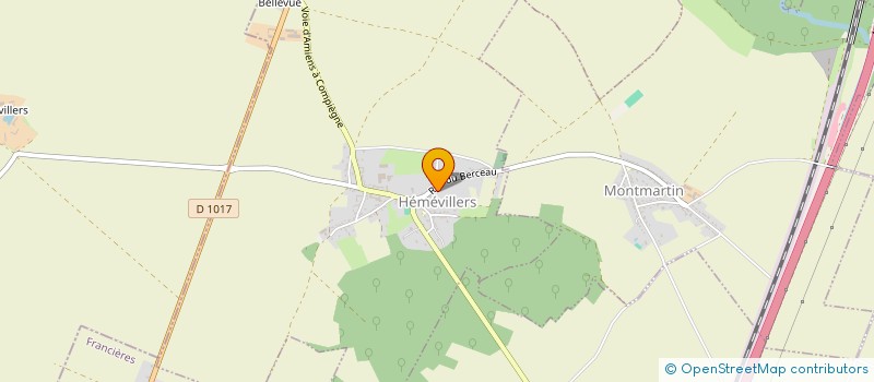 localisation de l'entreprise COMMUNE D'HEMEVILLERS  HEMEVILLERS