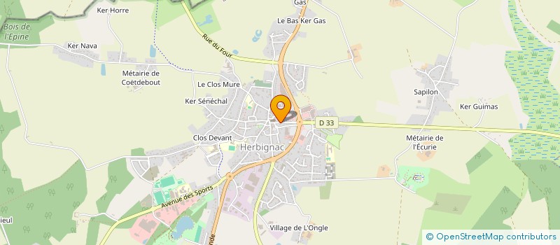 localisation de l'entreprise COMMUNE D'HERBIGNAC à HERBIGNAC