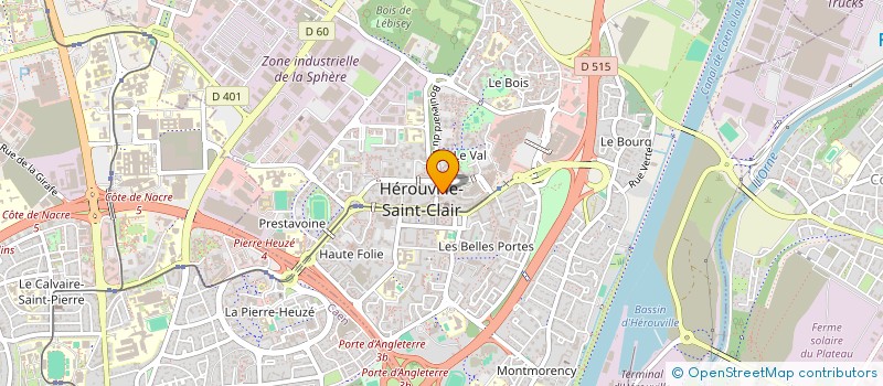 localisation de l'entreprise COMMUNE D'HEROUVILLE SAINT CLAIR à HEROUVILLE-SAINT-CLAIR