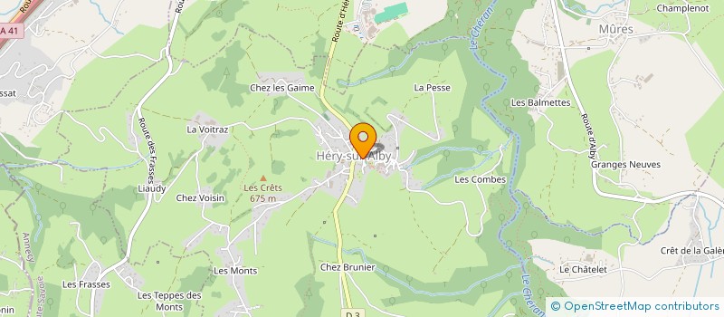 localisation de l'entreprise COMMUNE D HERY SUR ALBY  HERY-SUR-ALBY