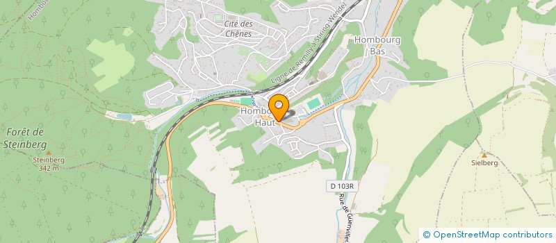 localisation de l'entreprise COMMUNE D HOMBOURG HAUT  HOMBOURG-HAUT