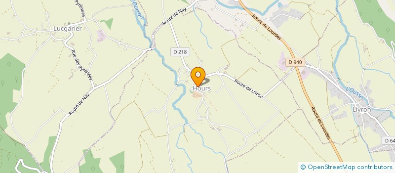 localisation de l'entreprise COMMUNE D HOURS  HOURS