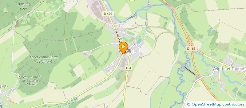 localisation de l'entreprise COMMUNE D HYMONT  HYMONT