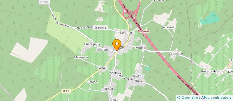 localisation de l'entreprise COMMUNE D'ILLATS  ILLATS