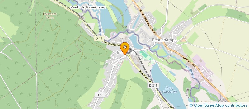 localisation de l'entreprise COMMUNE D'INCHEVILLE  INCHEVILLE