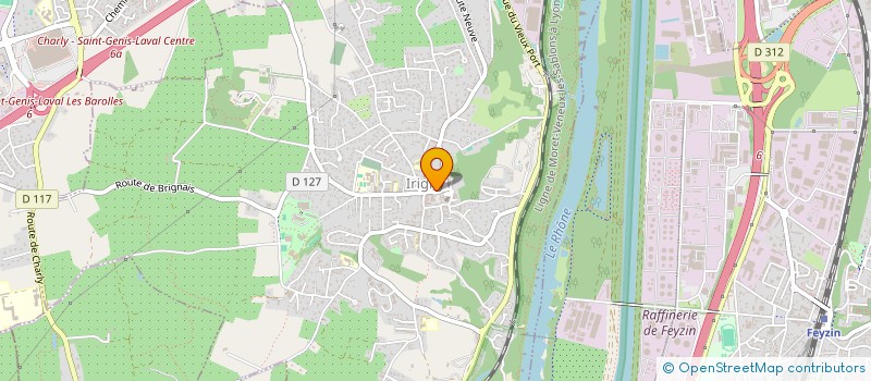 localisation de l'entreprise COMMUNE D IRIGNY  IRIGNY