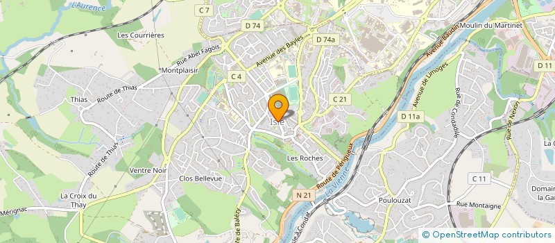 localisation de l'entreprise COMMUNE D ISLE  ISLE