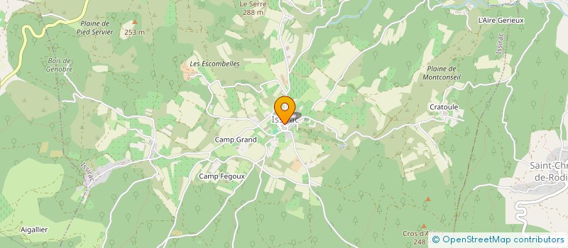 localisation de l'entreprise COMMUNE D ISSIRAC  ISSIRAC