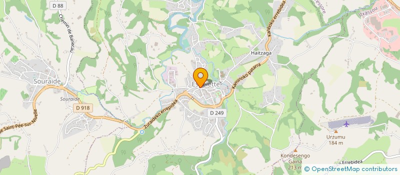 localisation de l'entreprise COMMUNE D'ITXASSOU  ITXASSOU